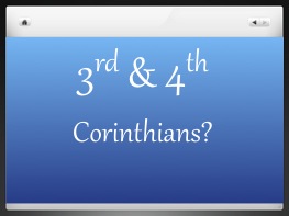 2nd & 4th Corinthians?